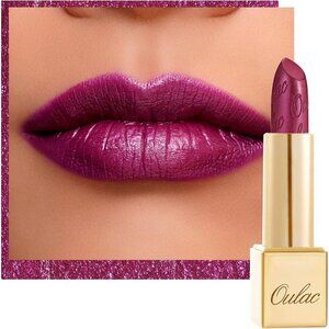 🆕 Metallic Shine Purple Lipstick Moisturizing Creamy Formula Vegan Lip Color